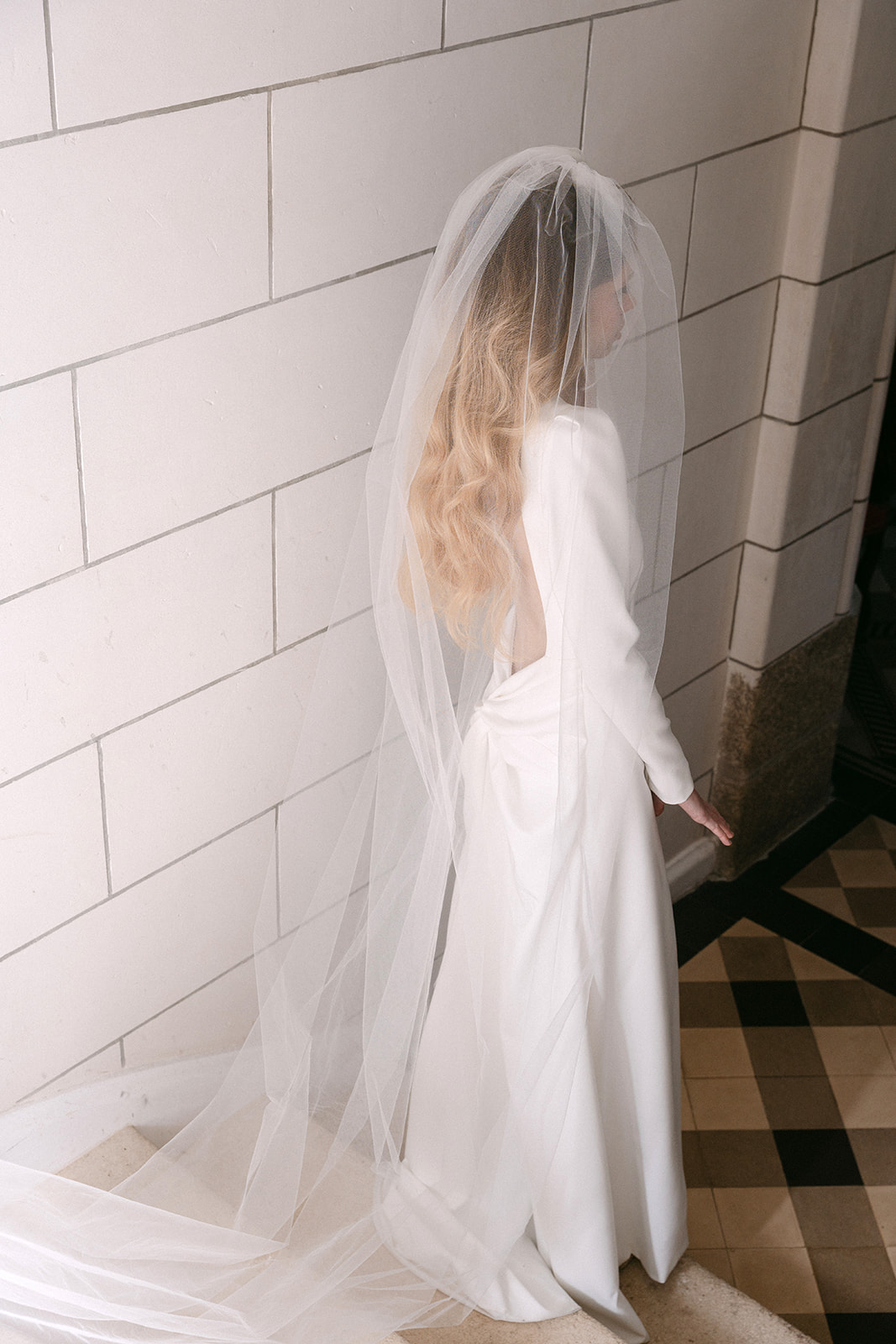 robe de mariée avec voile long