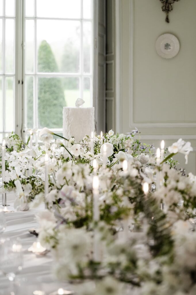 décoration mariage blanc et vert